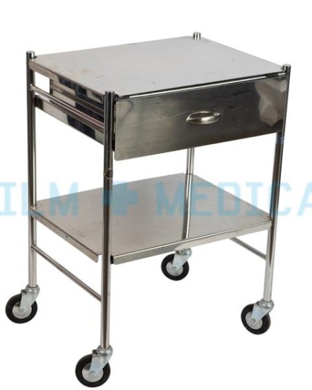 Trolley Rectangular with Single Drawer